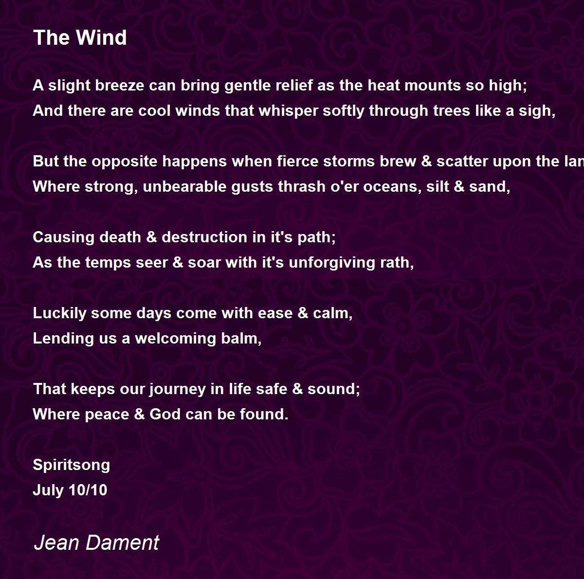 The Wind Poem Printables
