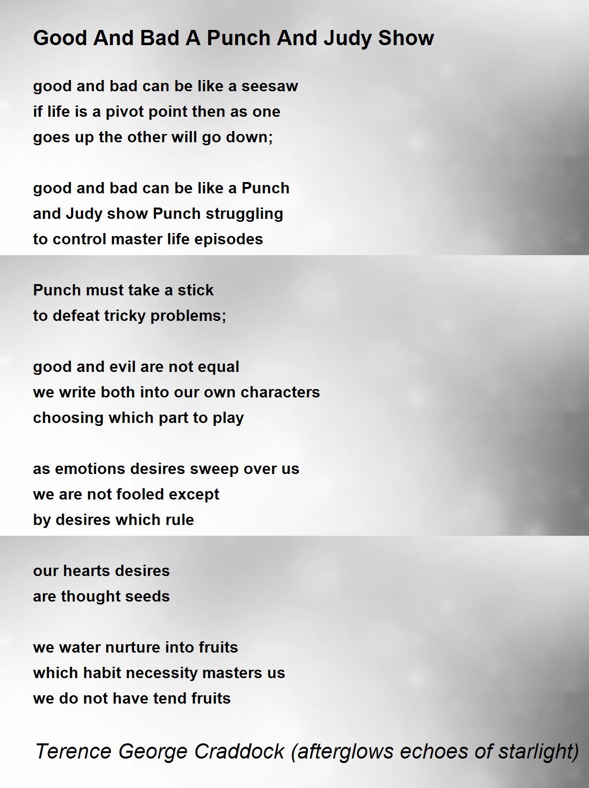 Good And Bad A Punch And Judy Show Good And Bad A Punch And Judy Show