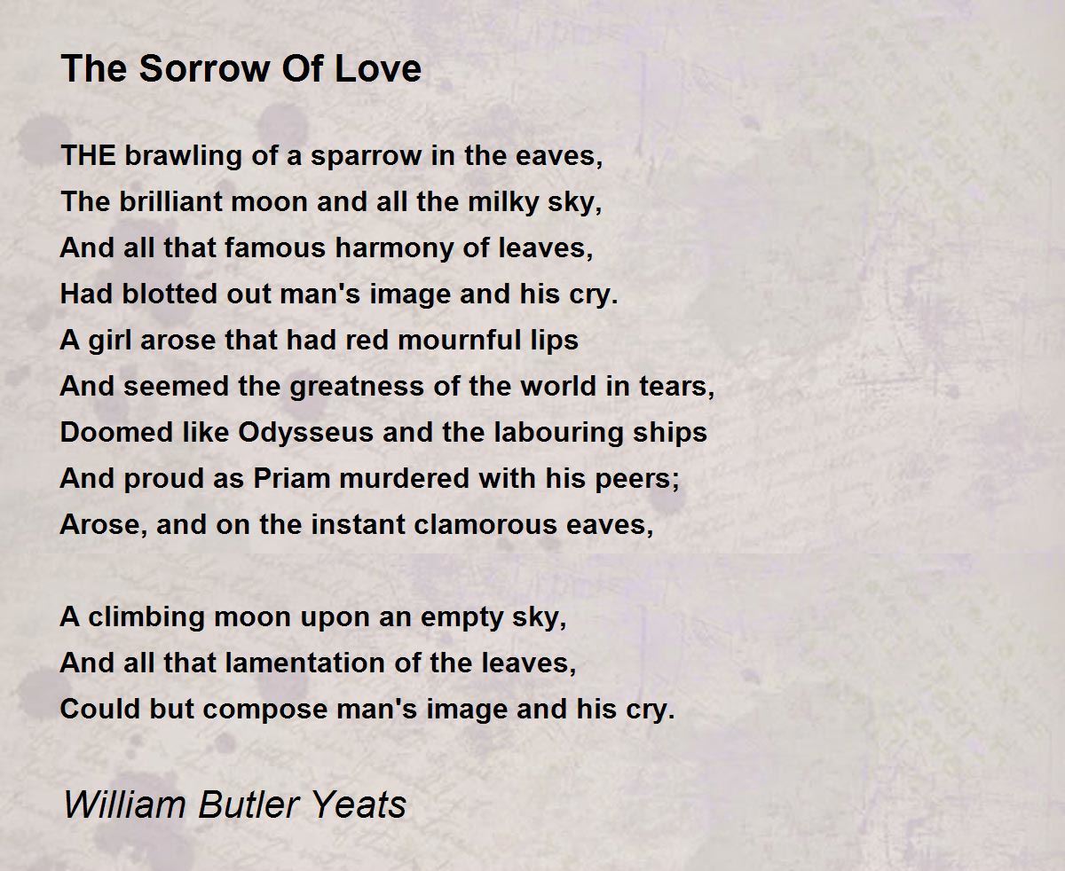 the sorrow of love