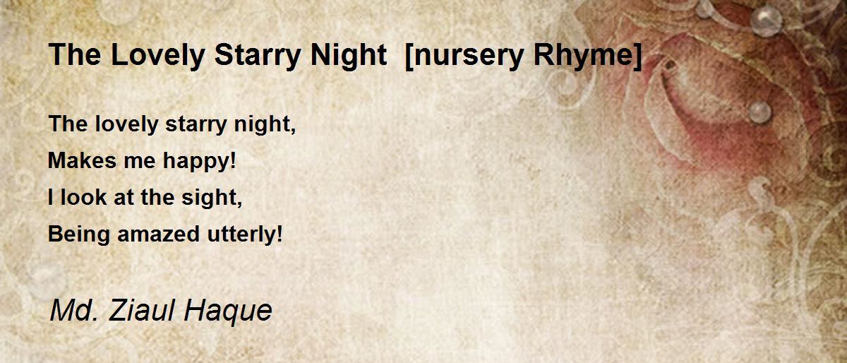The Lovely Starry Night [nursery Rhyme] The Lovely Starry Night