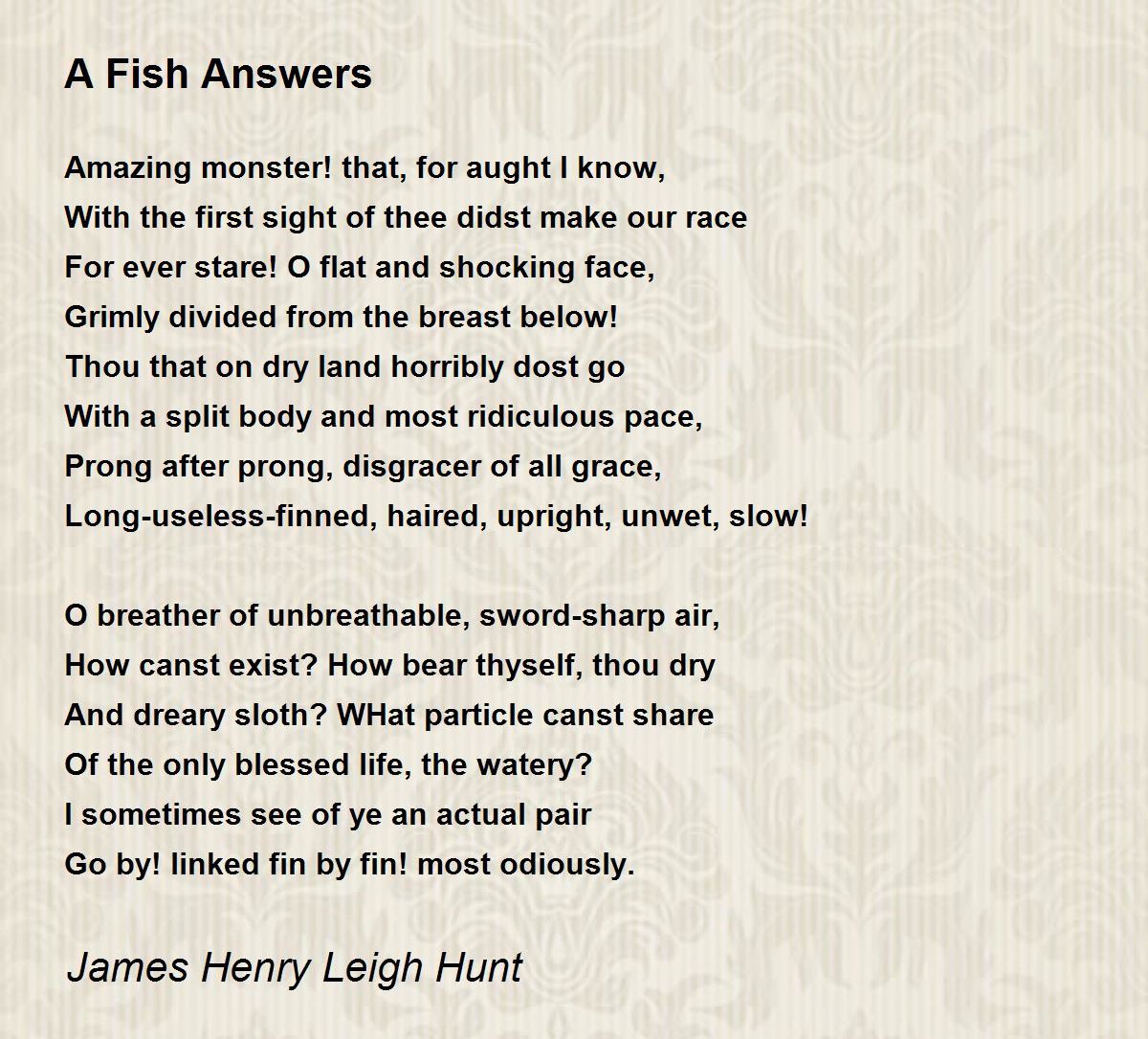the fish poem