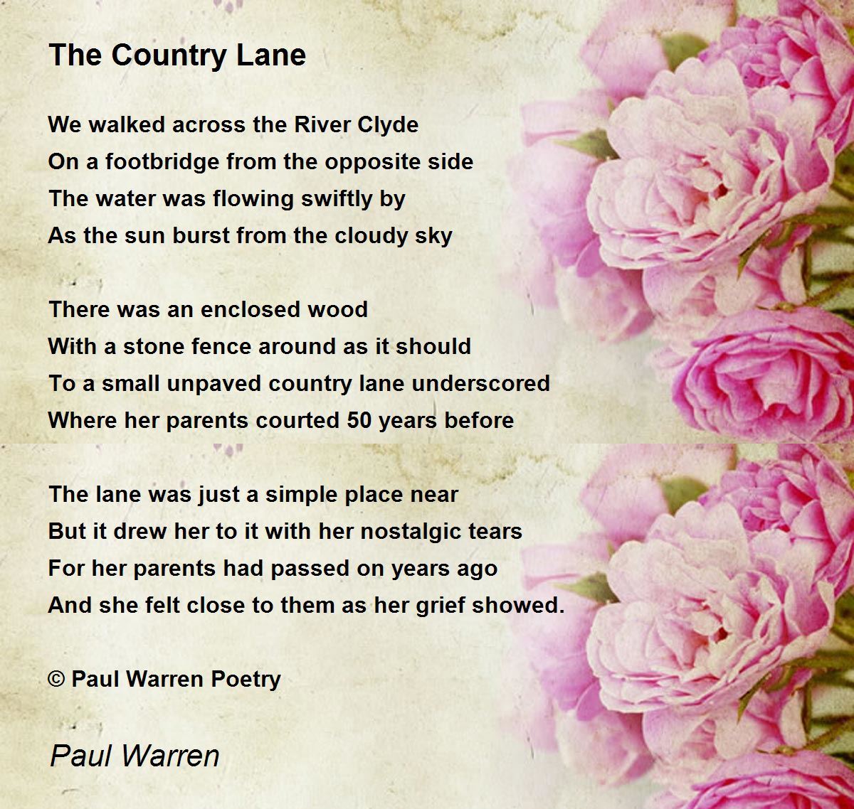 The Country Lane The Country Lane Poem by Paul Warren