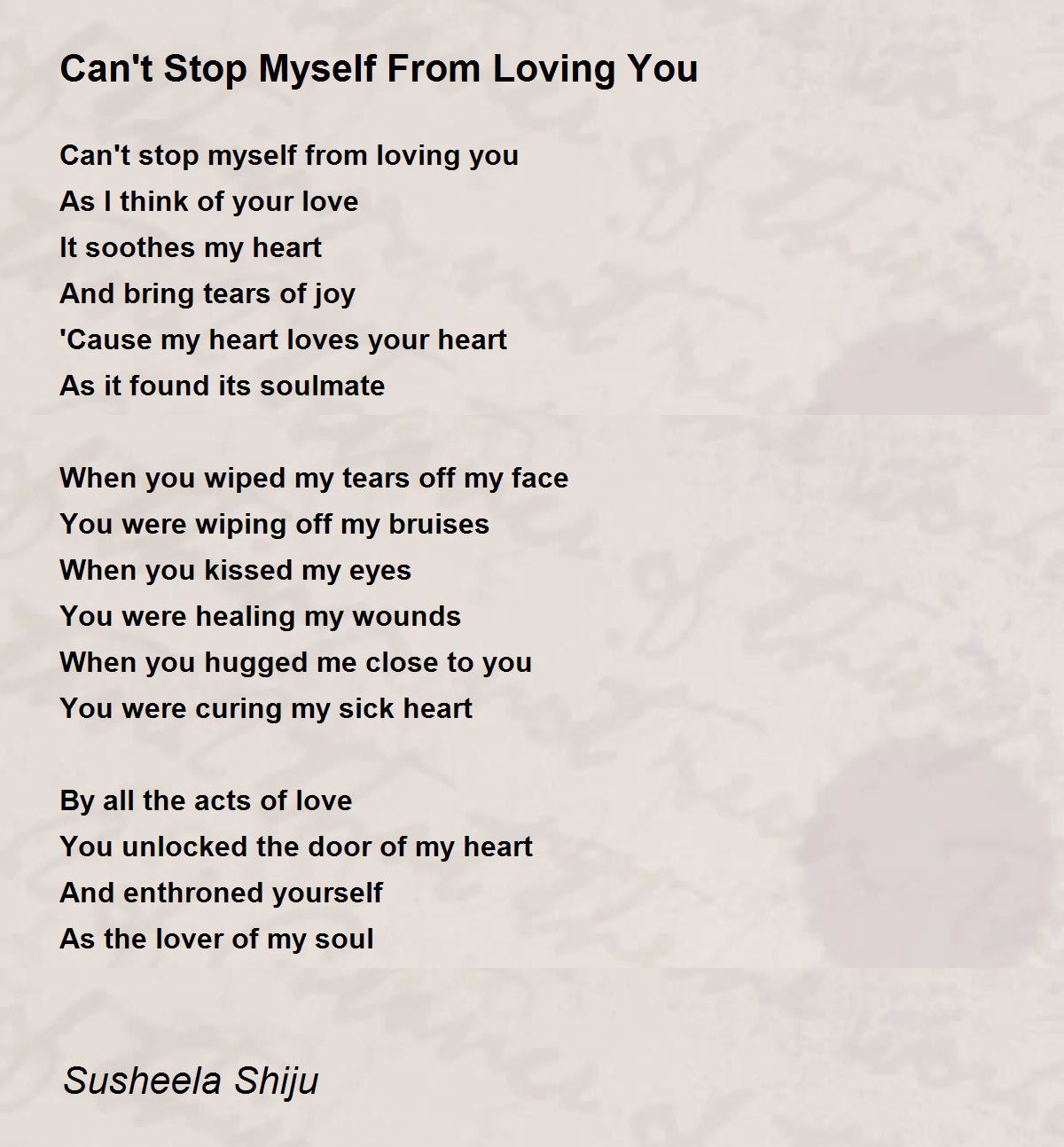 Can't Stop Myself From Loving You Can't Stop Myself From Loving You