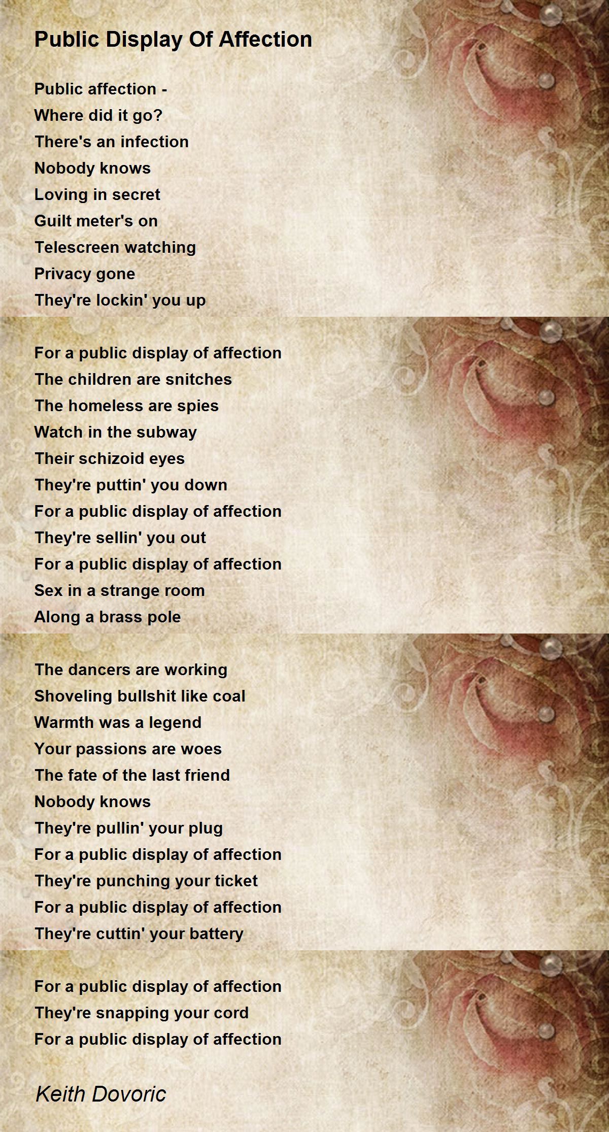 Public Display Of Affection by Keith Dovoric Public Display Of