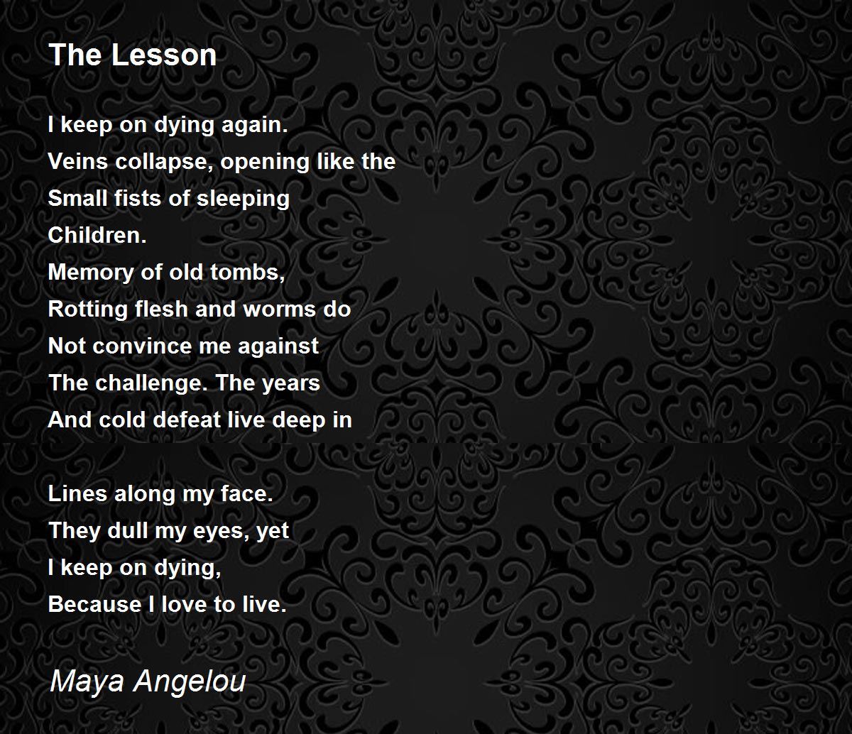 maya angelou poems