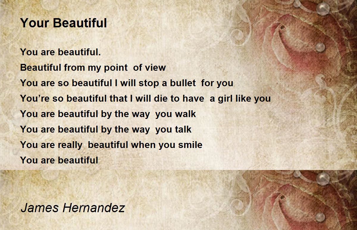 Beautiful so poems re you 55 Emotional