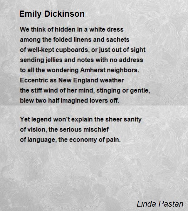 emily dickinson poems list