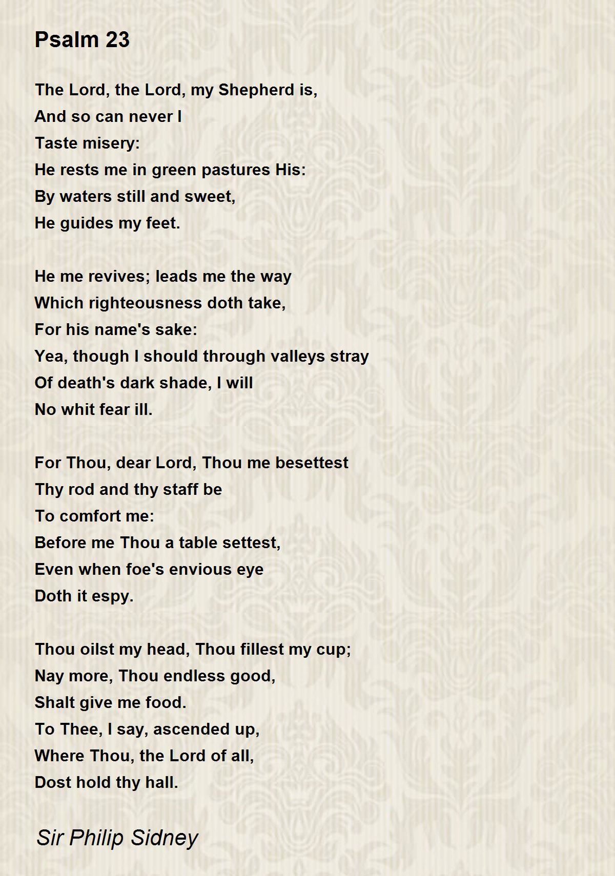 Psalm 23 poetry image