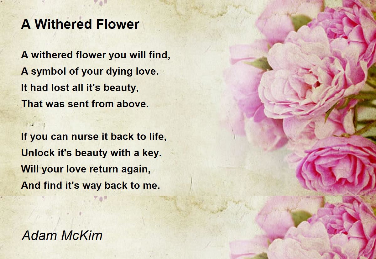 Poem. flower poems. 