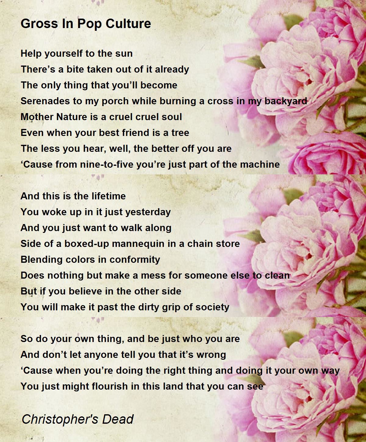 Pop-culture Poems - Poems For Pop-culture Poems - Poem Hunter