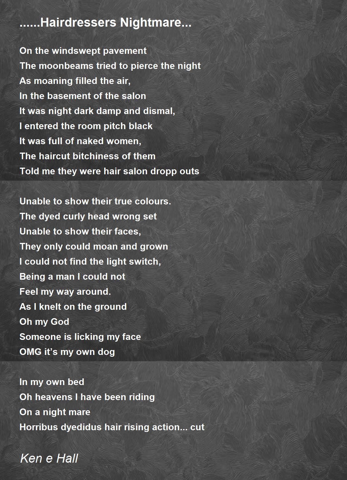 Hairdressers Poems - Poems For Hairdressers Poems - Poem Hunter