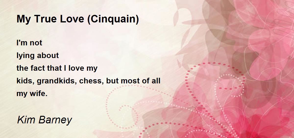 my true love cinquain