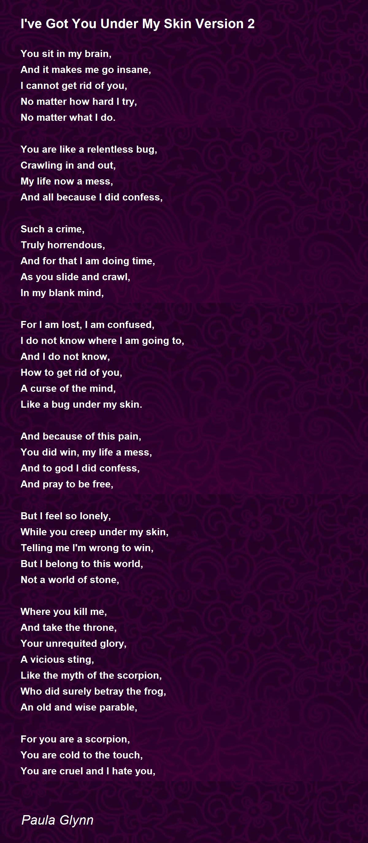 I've Got You Under My Skin Version 2 by Paula Glynn I've Got You