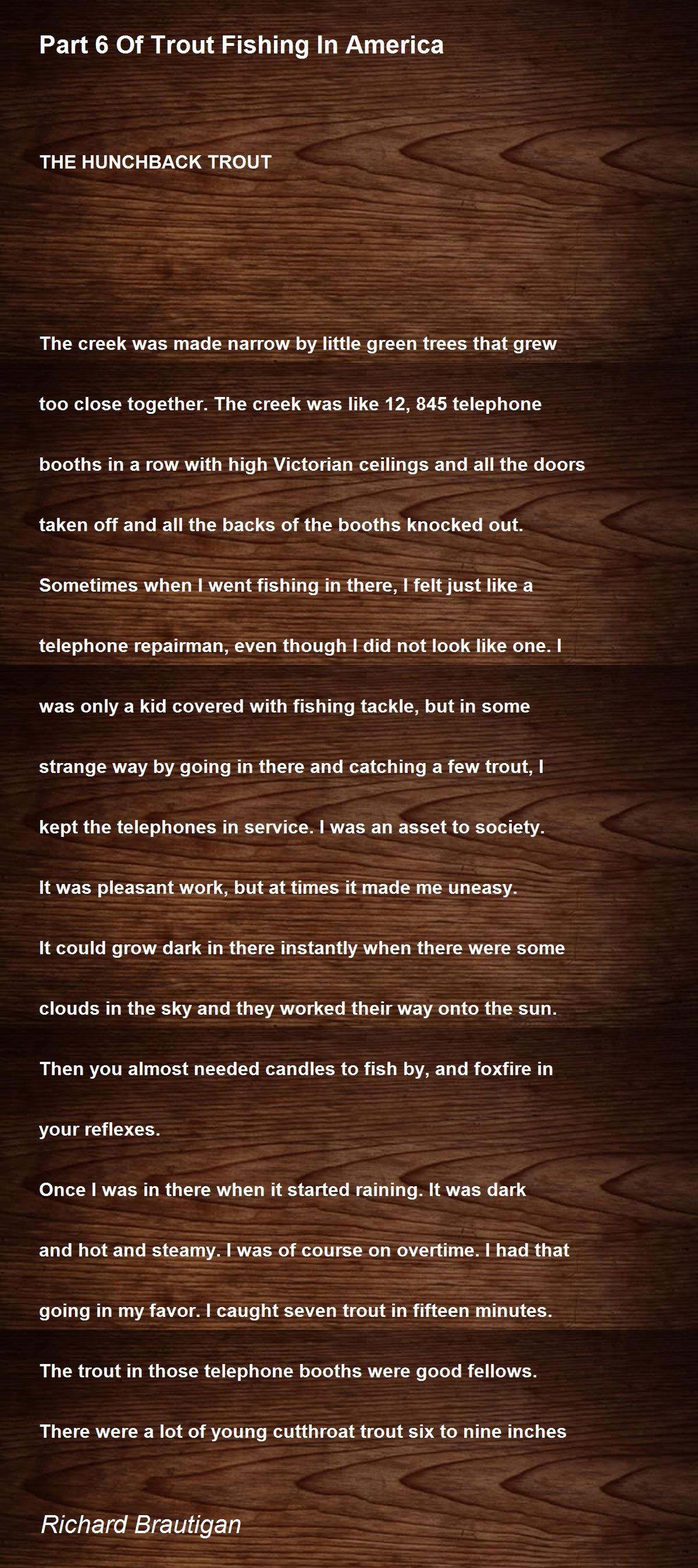 Part 6 Of Trout Fishing In America Part 6 Of Trout Fishing In America