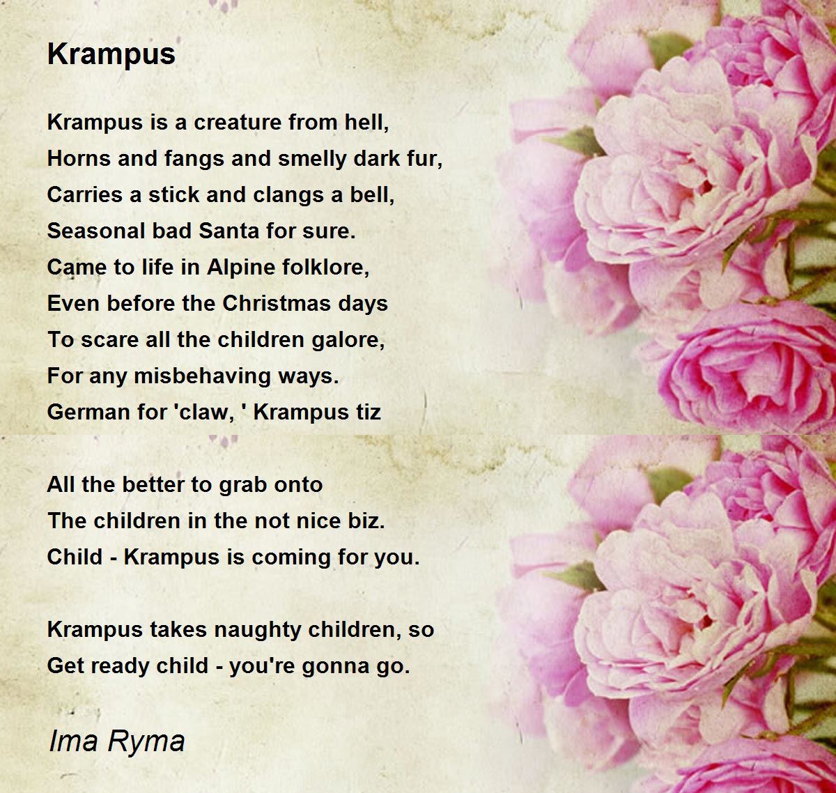 Christmas bell quotes tags polar express believe poem printable bells quote sayings saying jingle spirit story magic sleigh rings printables Krampus - Krampus Poem by Ima Ryma