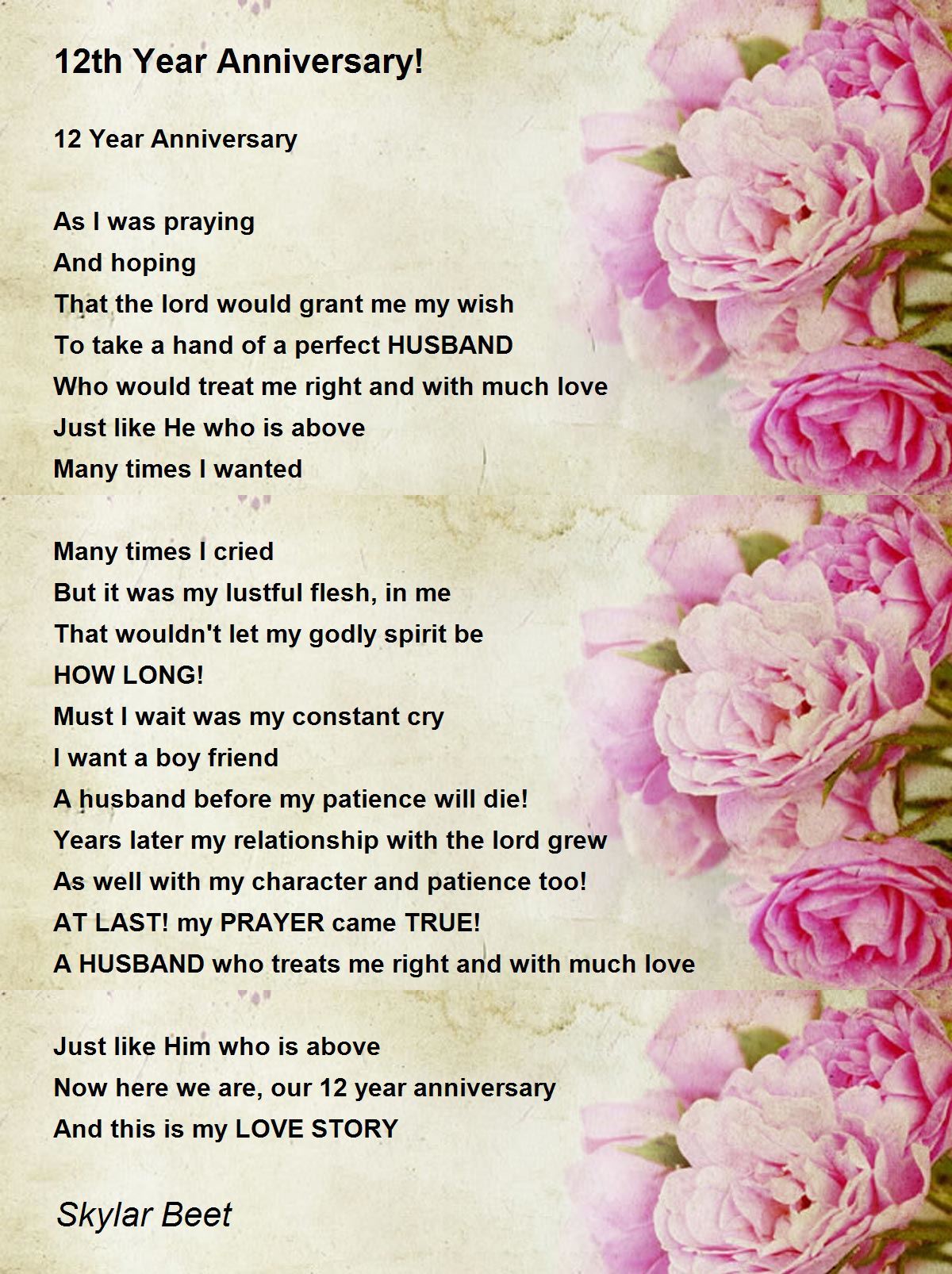 Poems for him on our anniversary