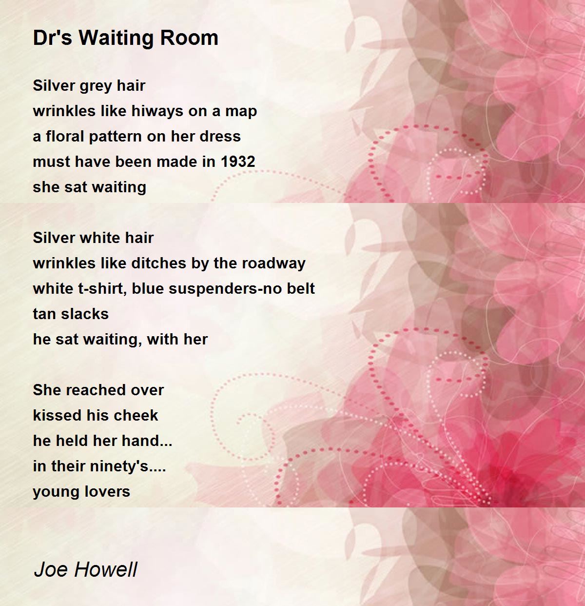Dr's Waiting Room by Joe Howell Dr's Waiting Room Poem