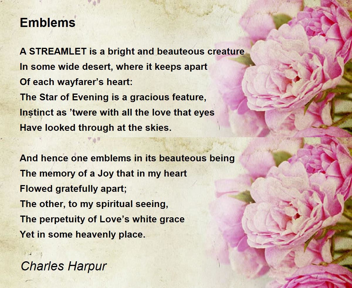 Emblems Emblems Poem by Charles Harpur