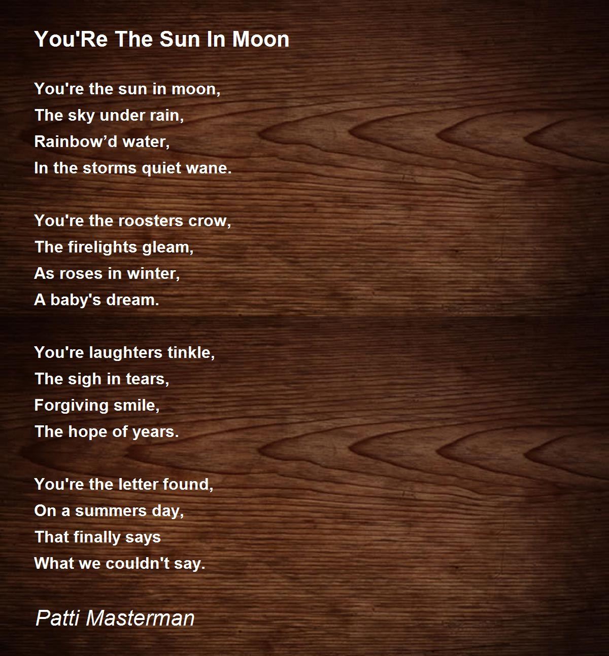 Sun-and-moon Poems - Poems For Sun-and-moon Poems - Poem Hunter