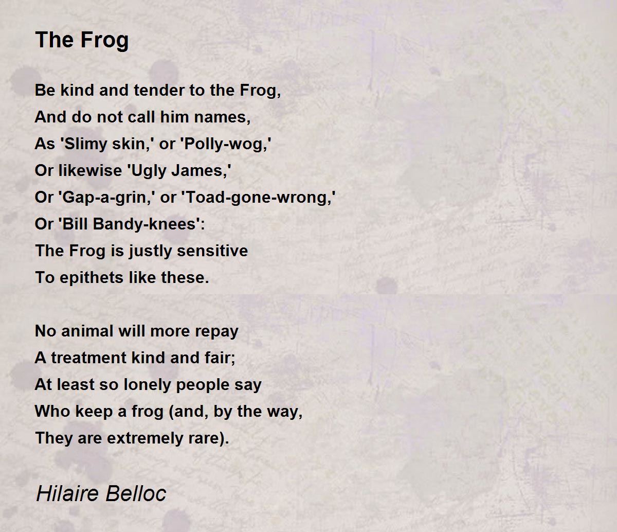 A Frog A Stick Poem 36