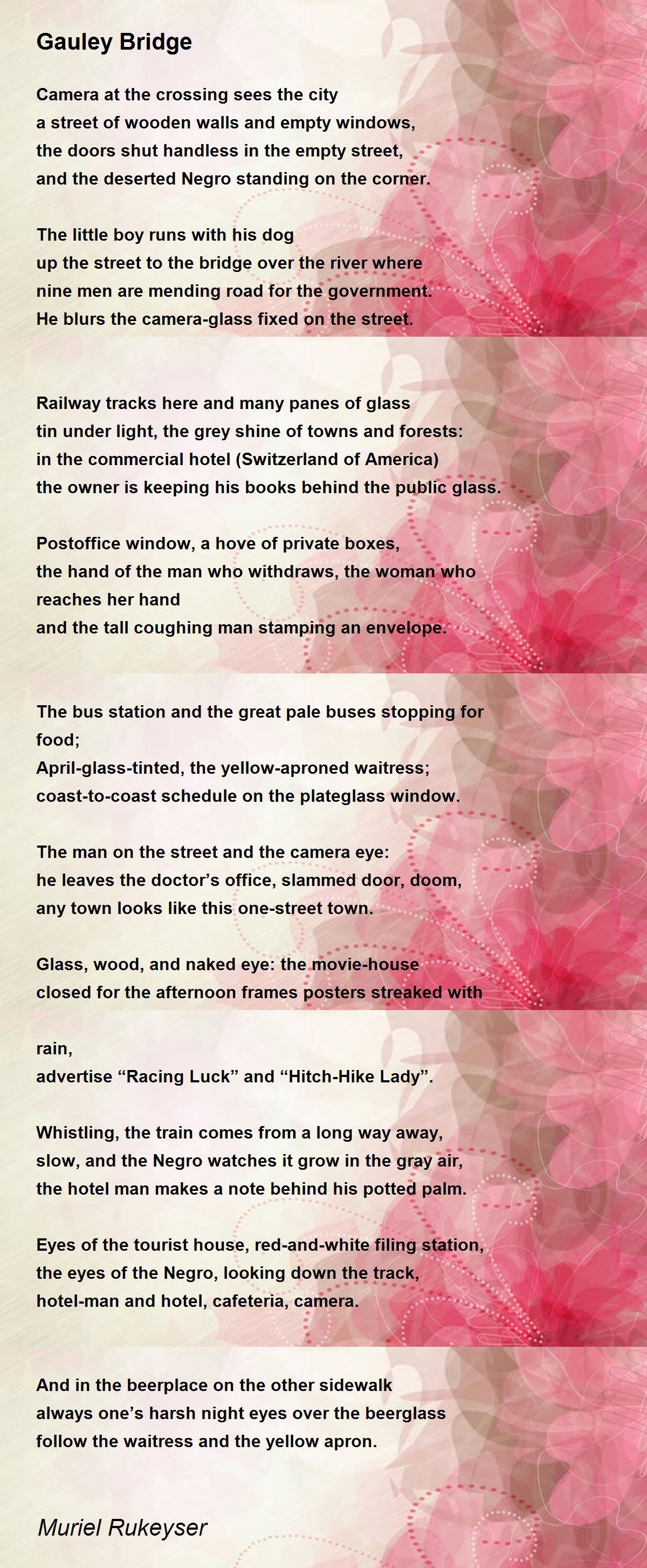 Gauley Bridge Gauley Bridge Poem by Muriel Rukeyser