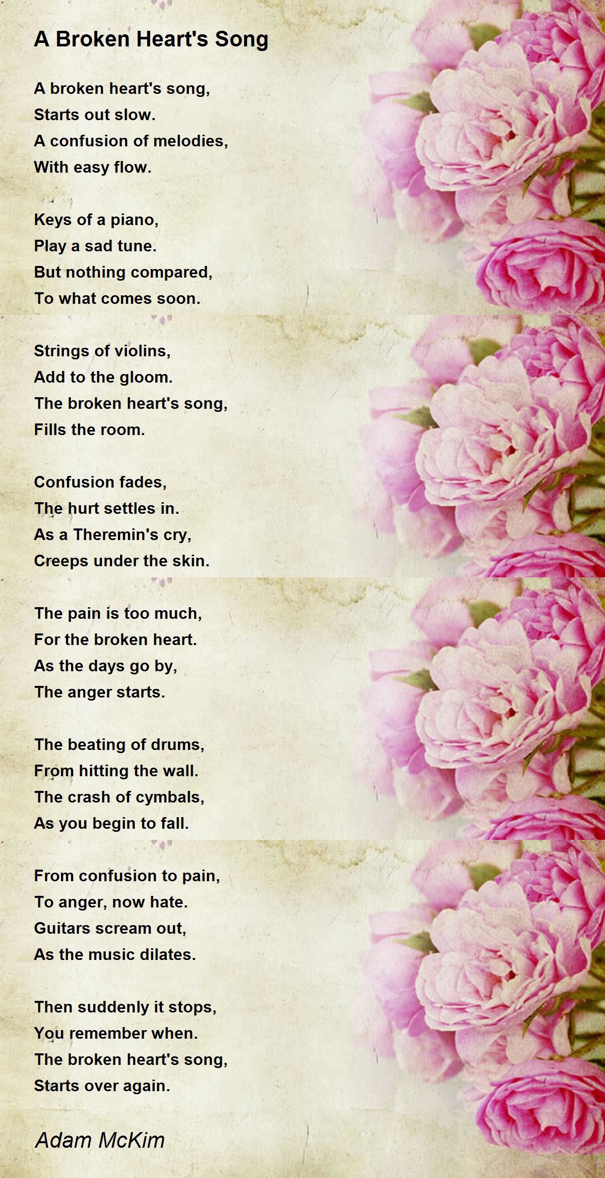 My Heart Is Broken Poem