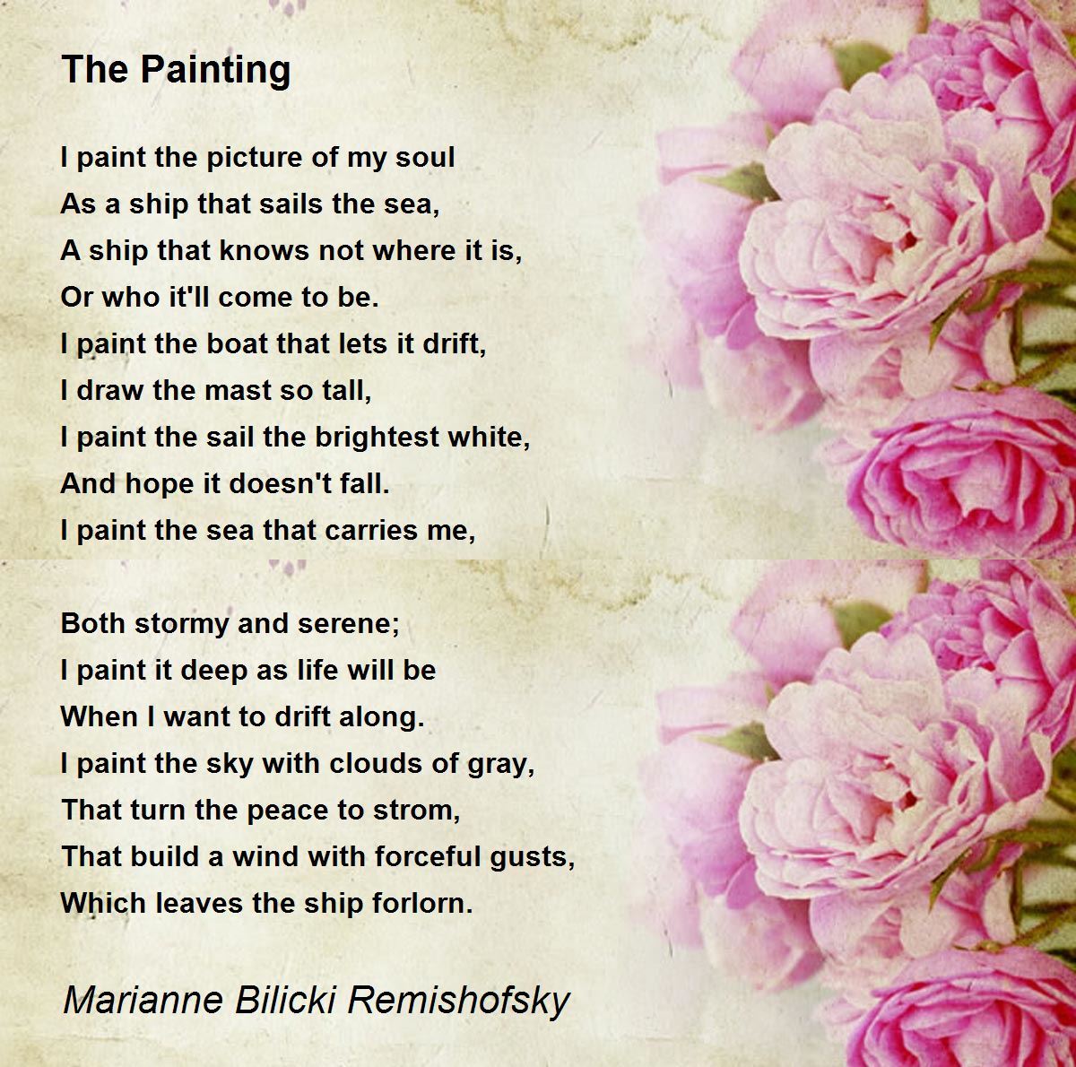 The Painting The Painting Poem by Marianne Bilicki Remishofsky