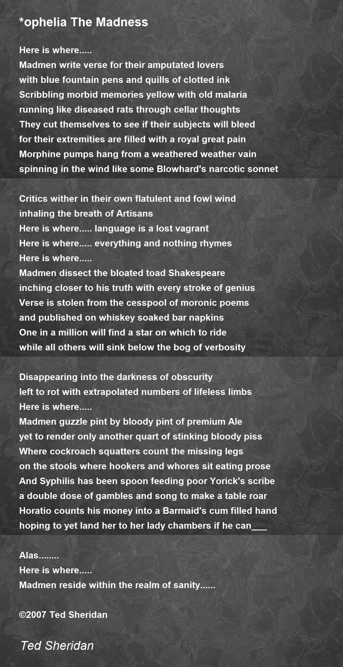 Ophelia character analysis essay picture