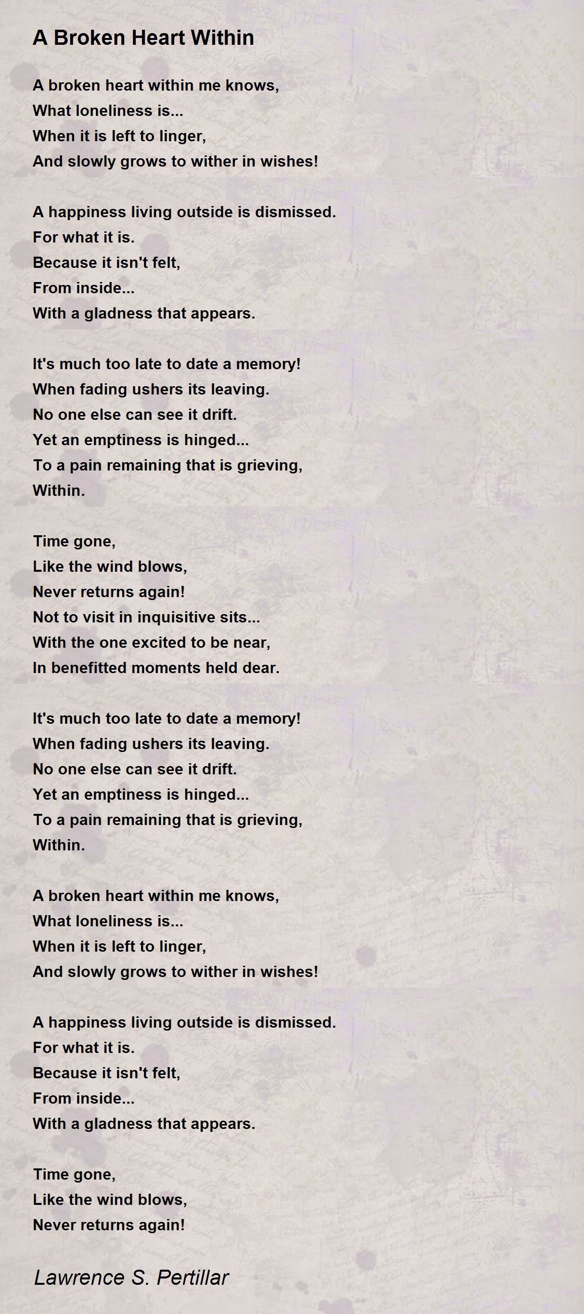 Heart broken poetry in english image