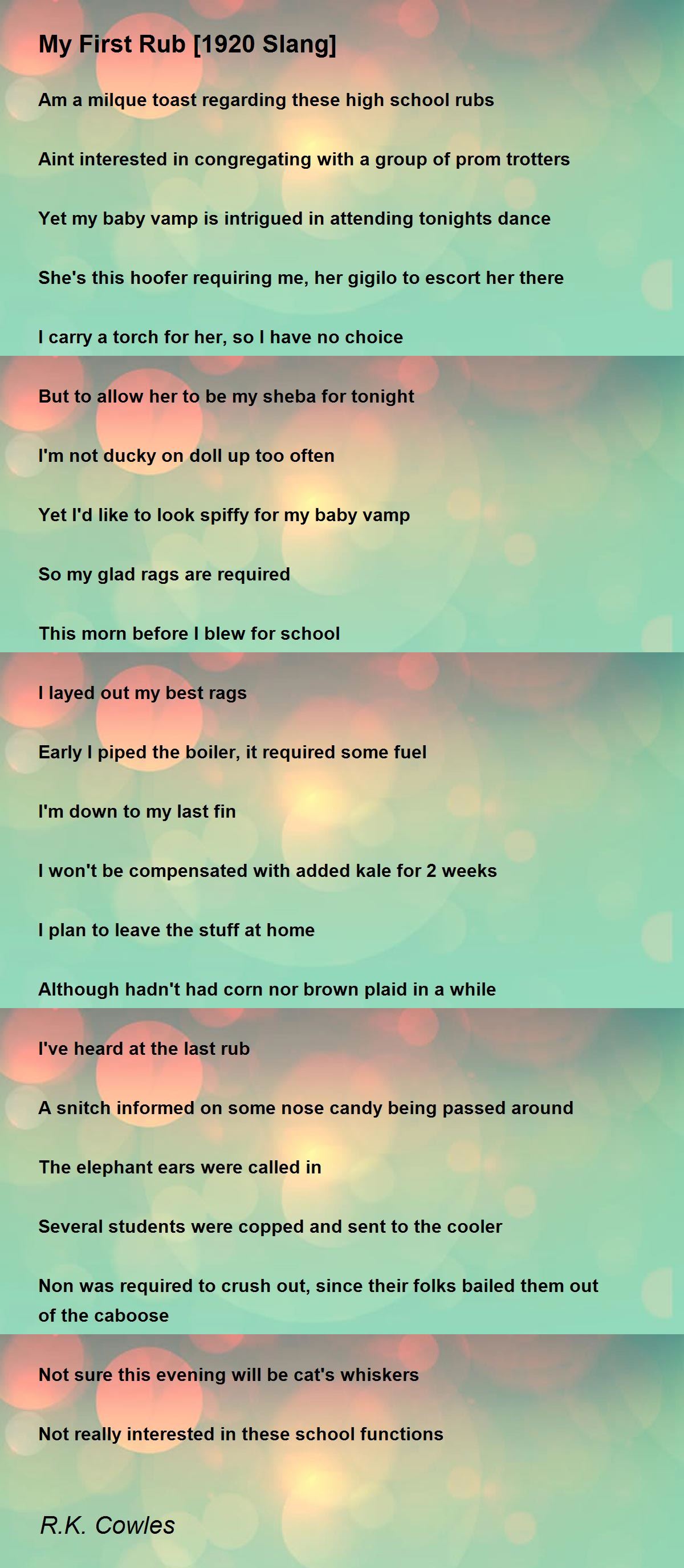 Rub Meaning Slang at Melinda Romero blog