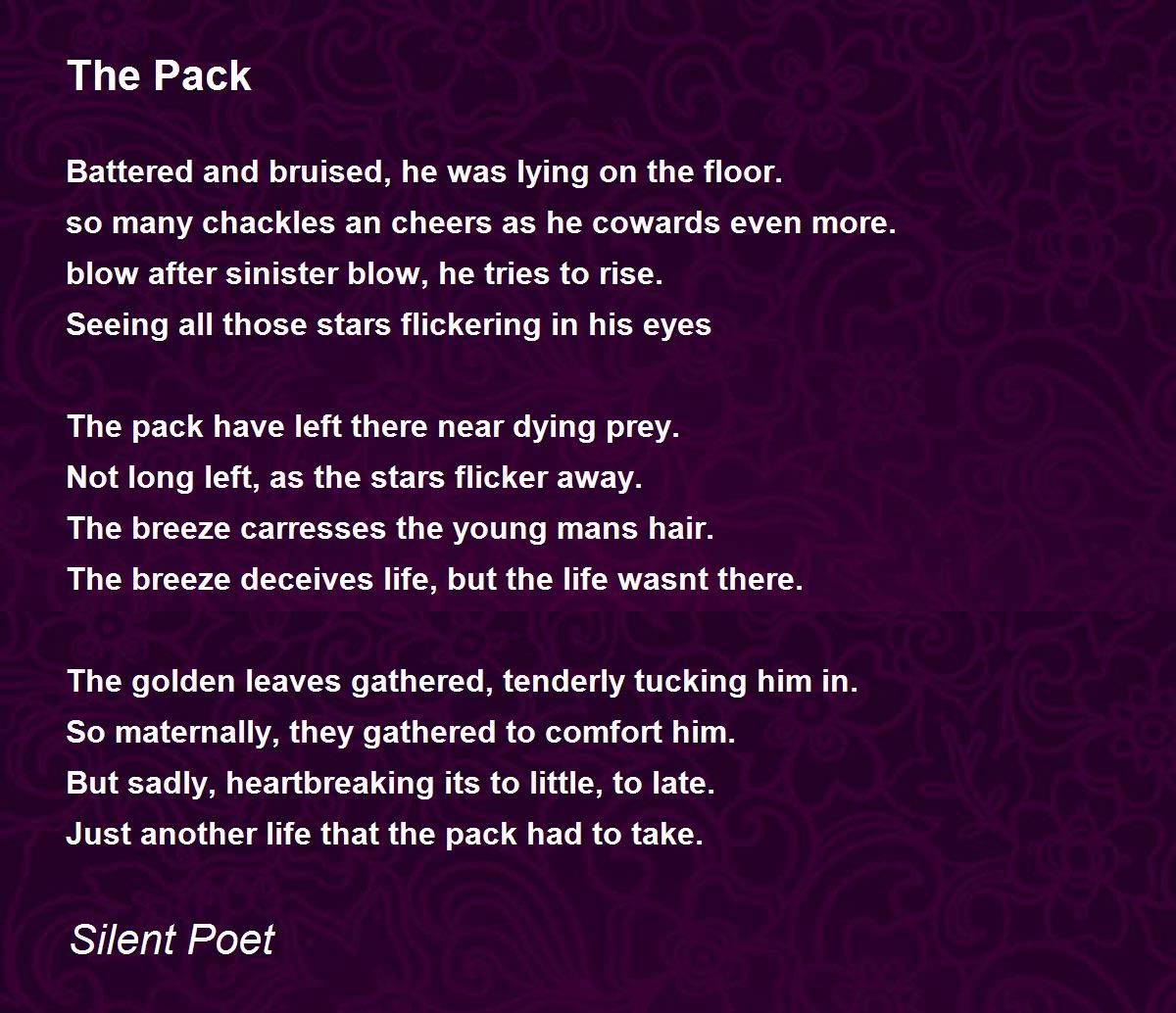 The Pack Poem by Silent Poet Poem Hunter