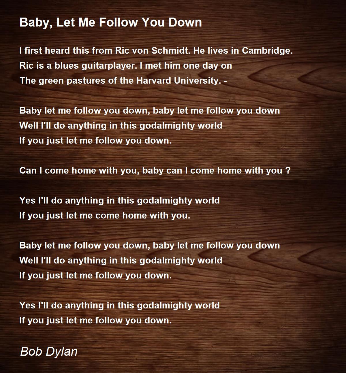 Baby Let Me Follow You Down , Baby, Let Me Follow You Down – EJZV