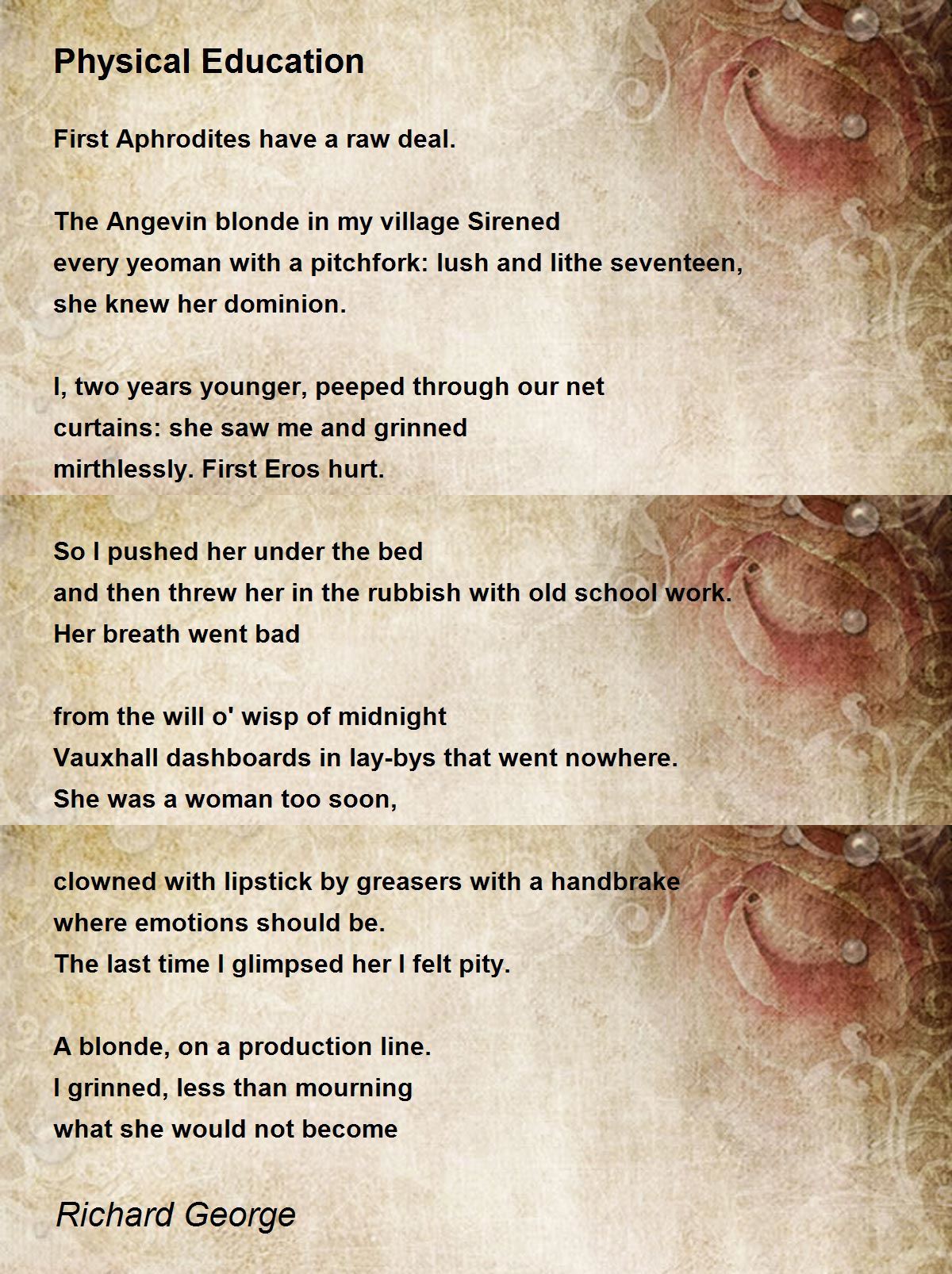 Physical Education Poem by Richard George - Poem Hunter