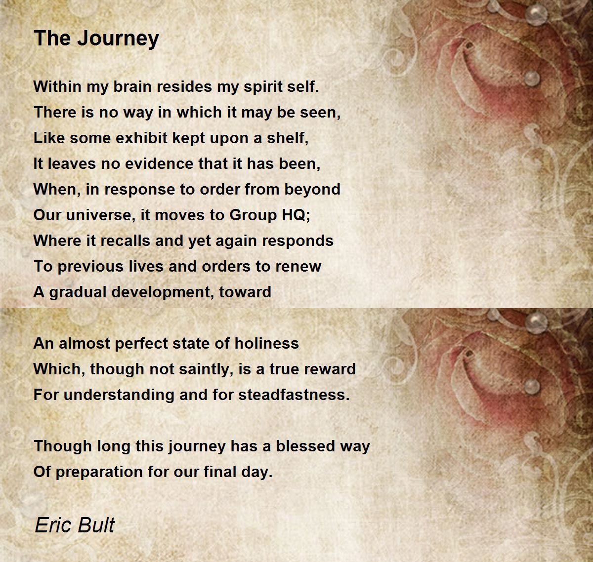 The Journey The Journey Poem by Eric Bult