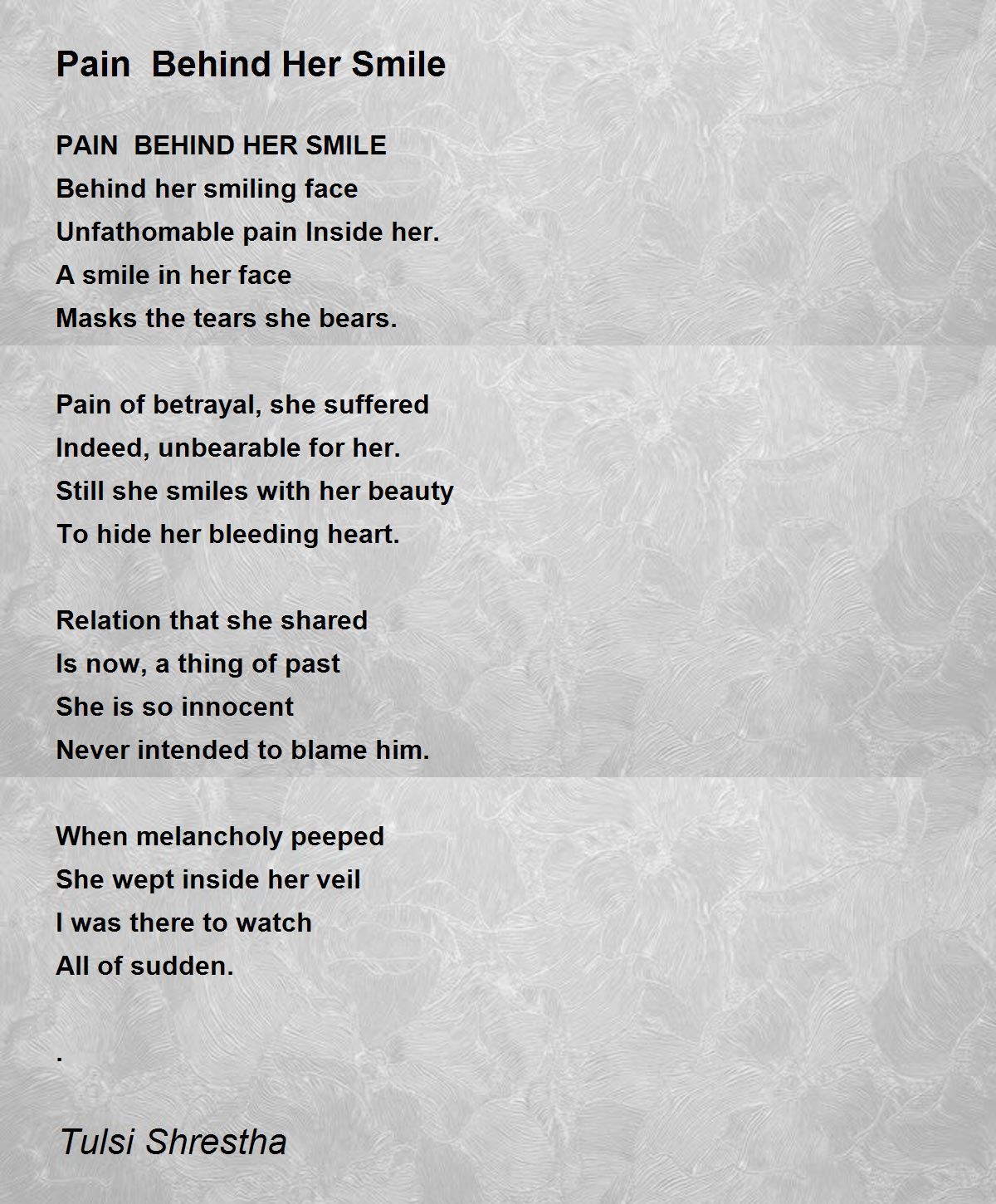 Pain Behind Smile Images Pain Behind Her Smile - Pain Behind Her Smile Poem By Tulsi Shrestha