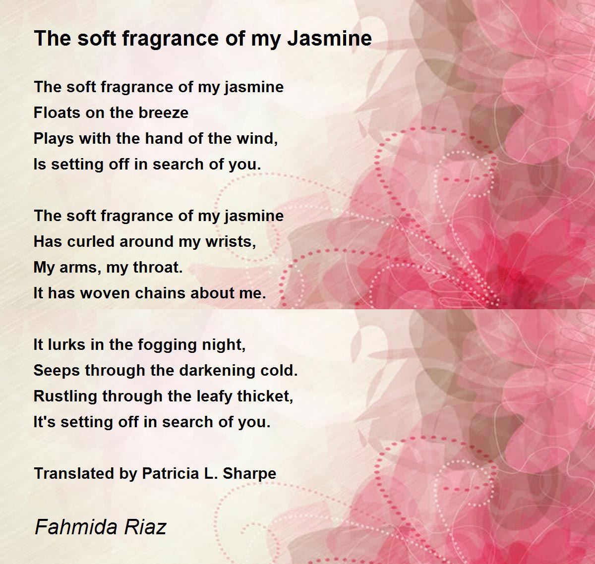 The soft fragrance of my Jasmine The soft fragrance of my Jasmine