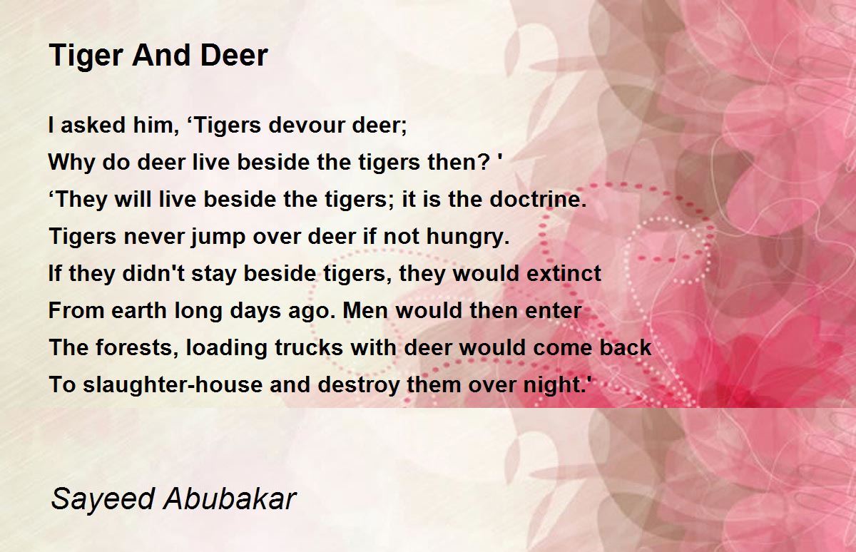 the tiger and the deer