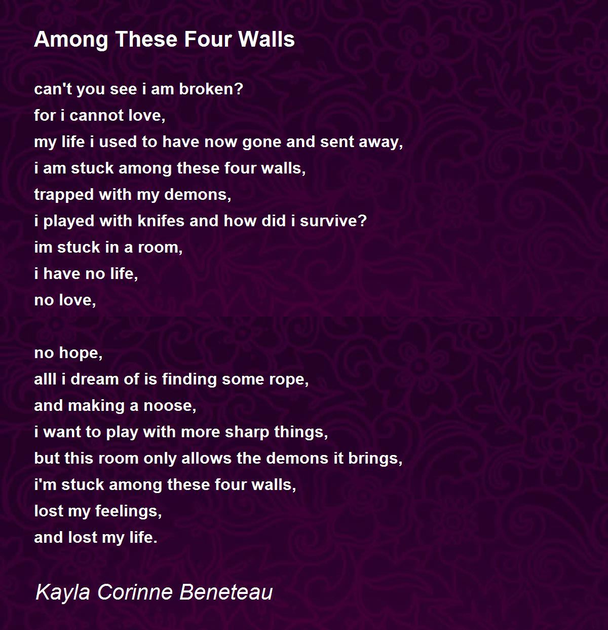 Among These Four Walls by Kayla Corinne Among These Four