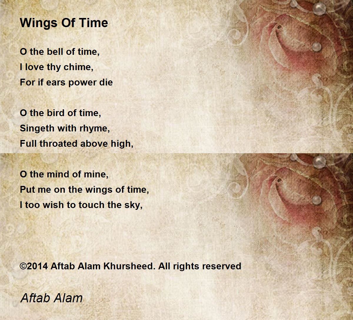 Wings Of Time by Aftab Alam Wings Of Time Poem