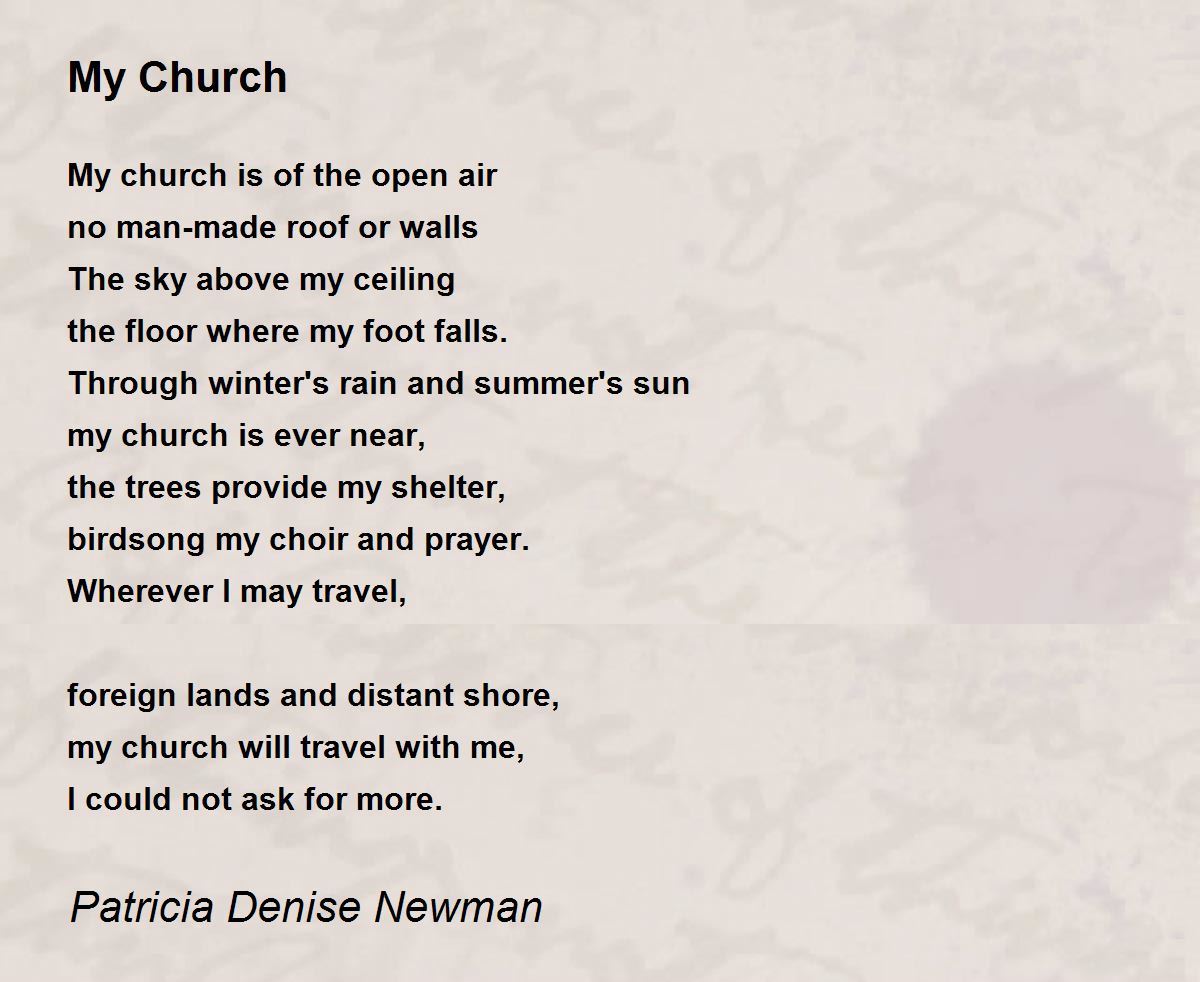 My Church Poem by Patricia Newman - Poem Hunter