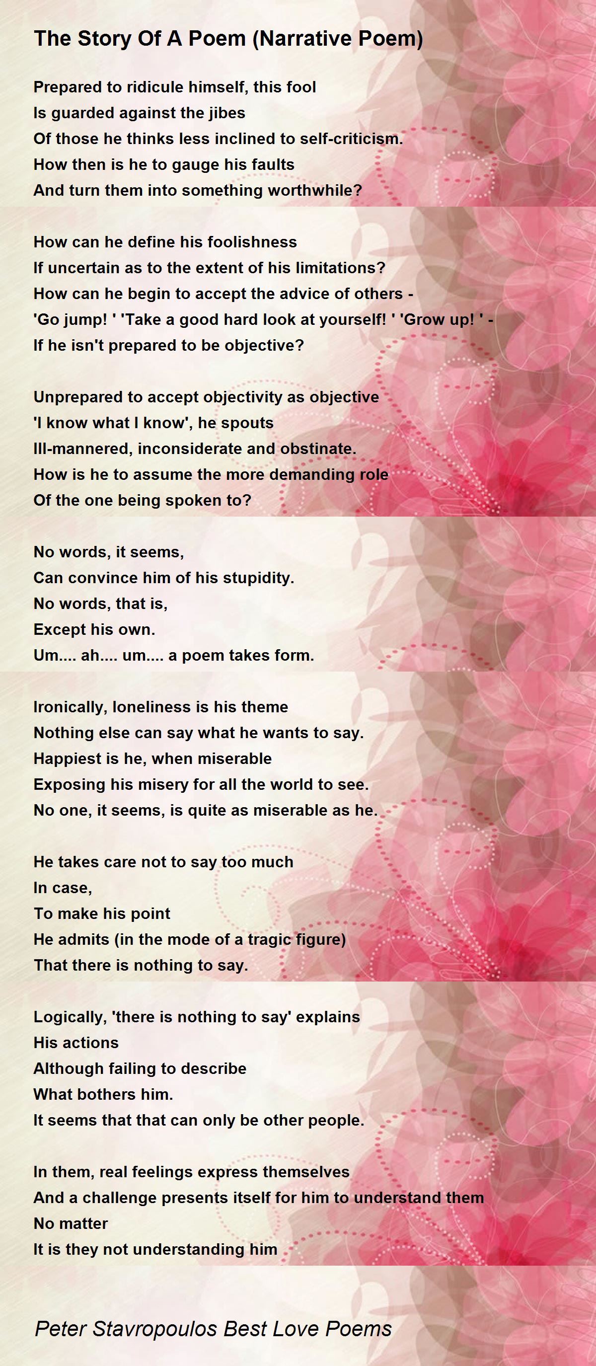 Examples Of Narrative Poems For Kids