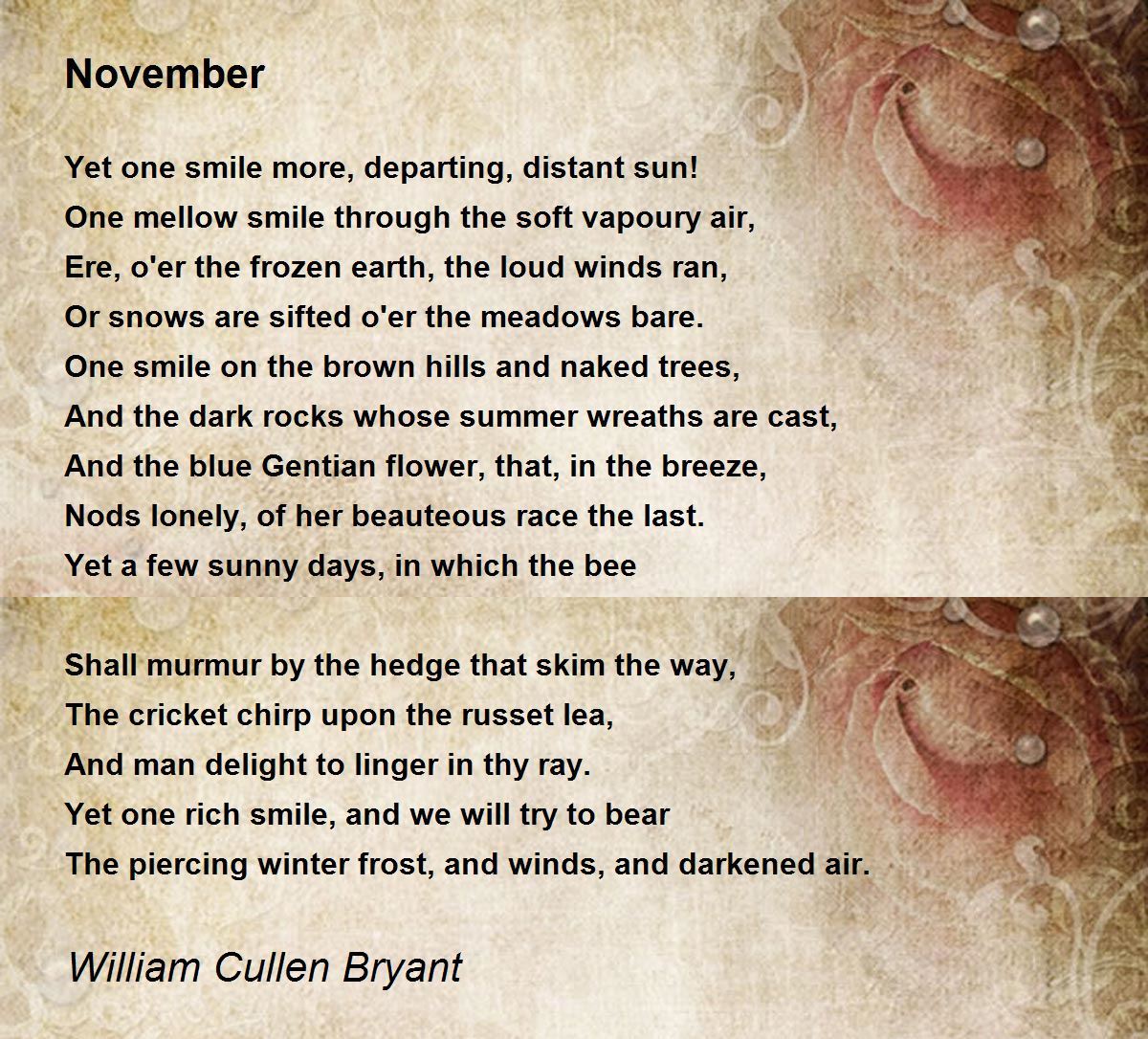 william cullen bryant famous poems