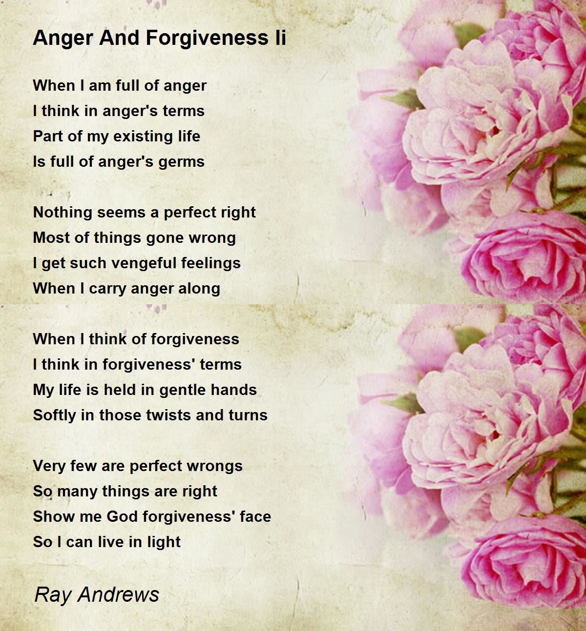 Forgiveness poems. 
