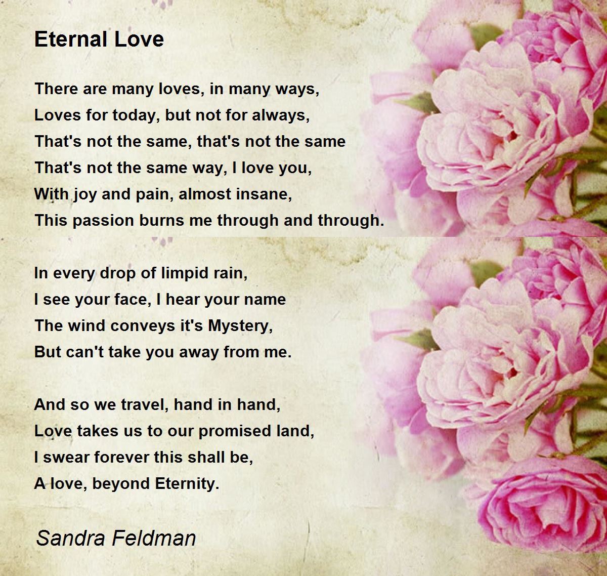 Eternal Love Eternal Love Poem by Sandra Feldman