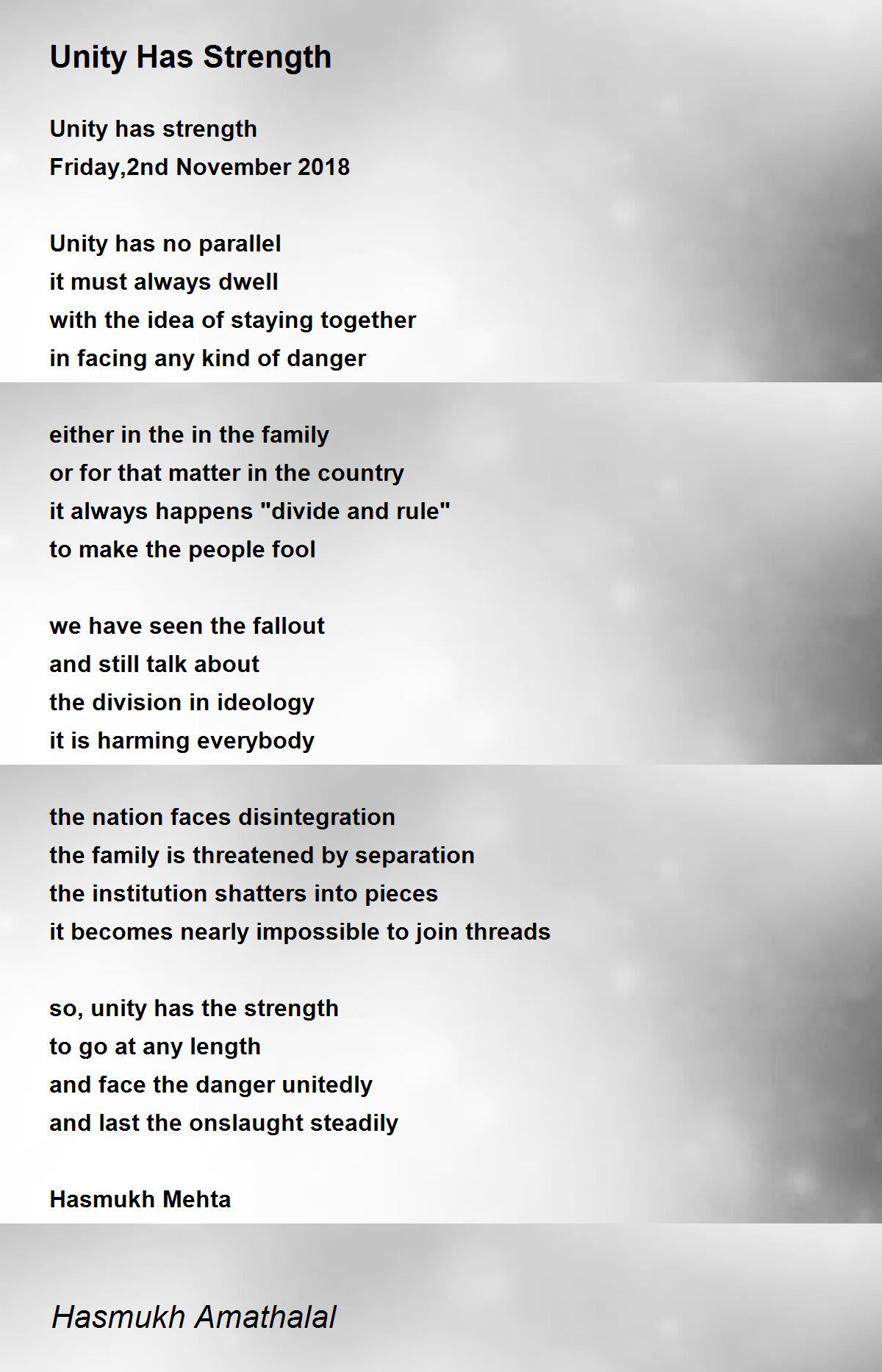 Unity Poems - Poems For Unity Poems - Poem Hunter