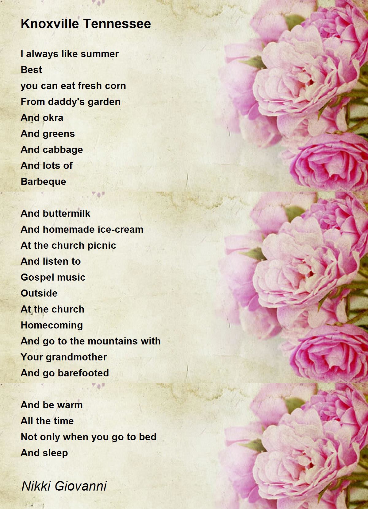 i like cabbage poem