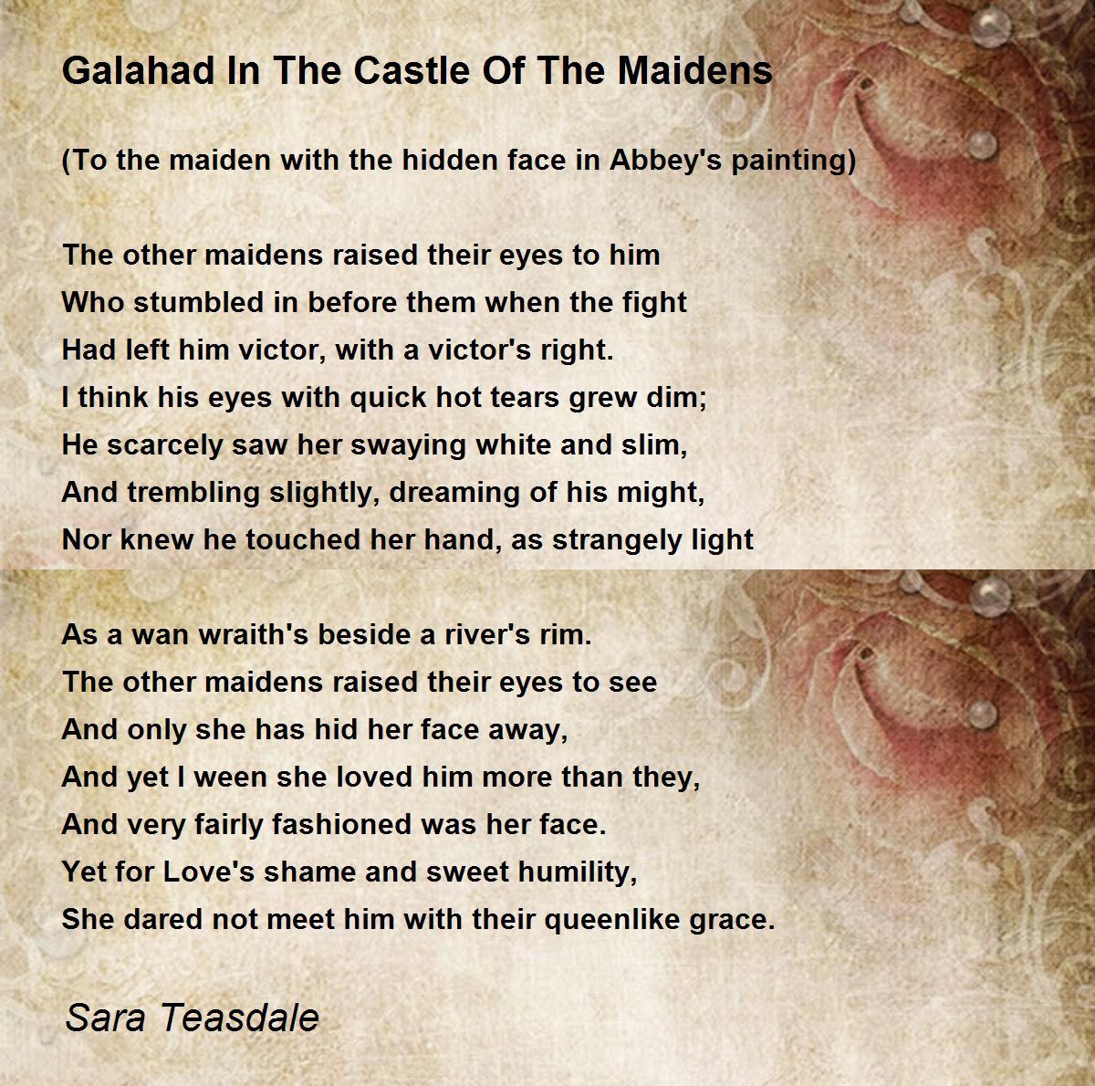 Galahad In The Castle Of The Maidens Galahad In The Castle Of The