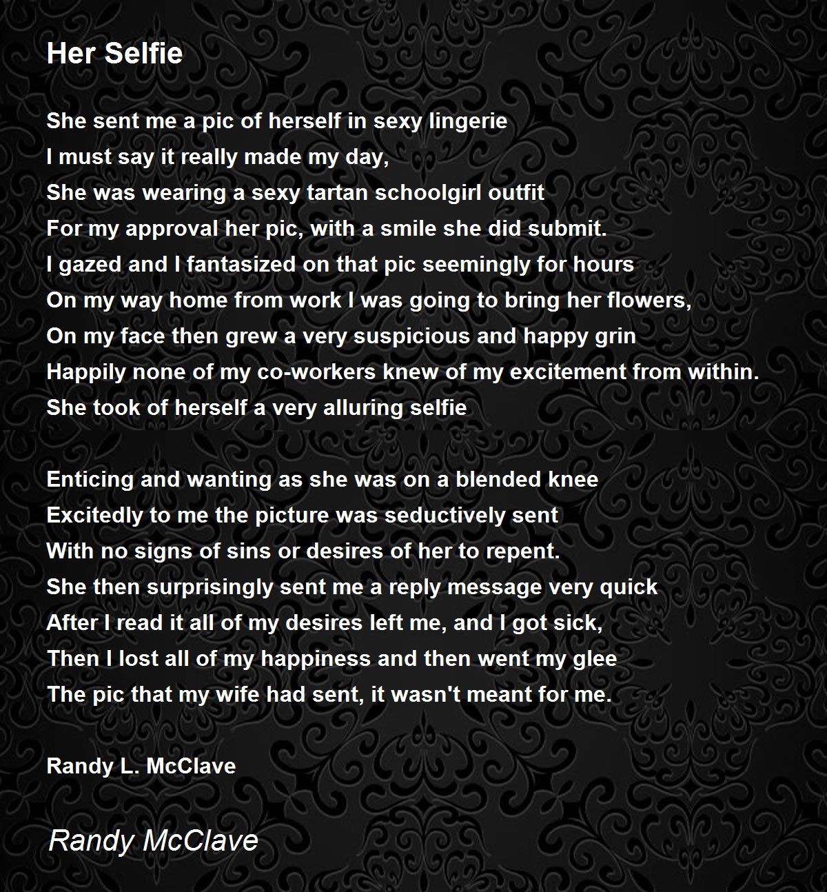 Her Selfie Her Selfie Poem by Randy McClave