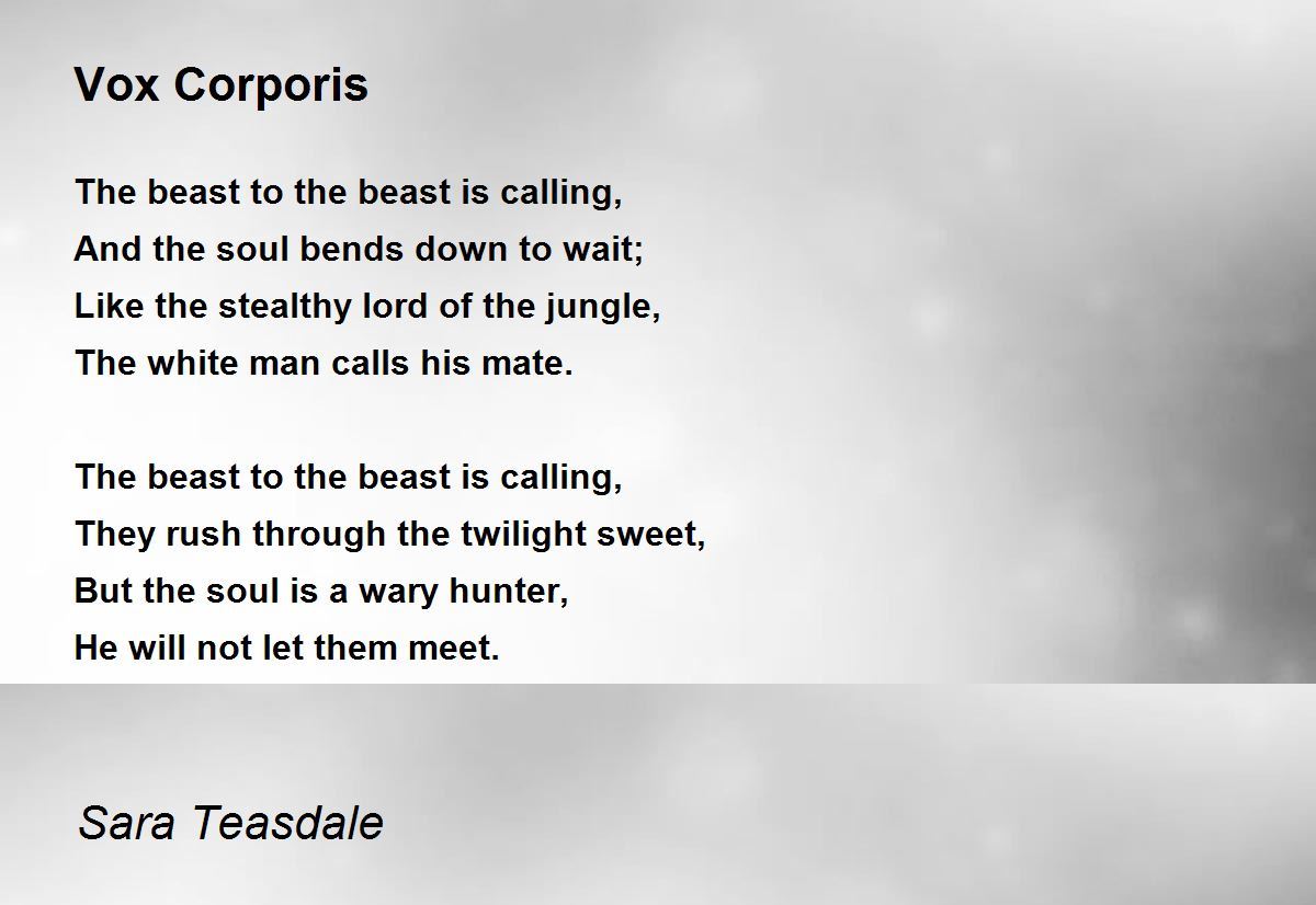 Vox corporis essay 07 picture