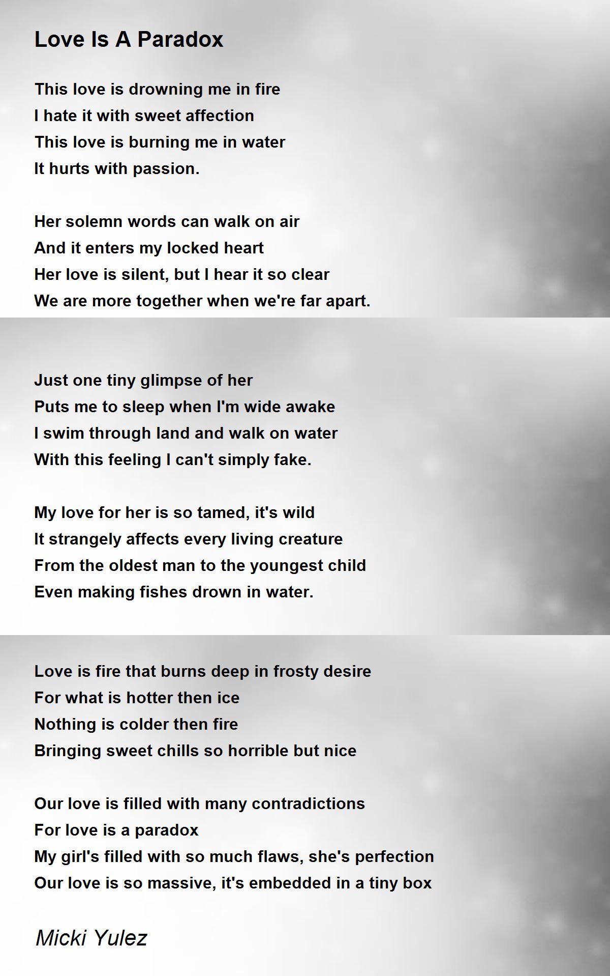 Paradox Poems - Poems For Paradox Poems - Poem Hunter